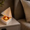 Modern White Marble Tealight Candle Holder: Add Warmth & Luxury to Your Home Décor